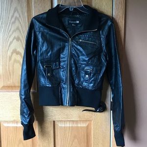 Black leather jacket!